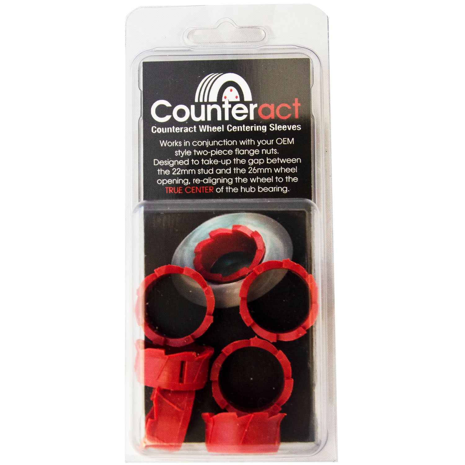 Counteract WCS-B Wheel Centering Sleeve Pack of 6