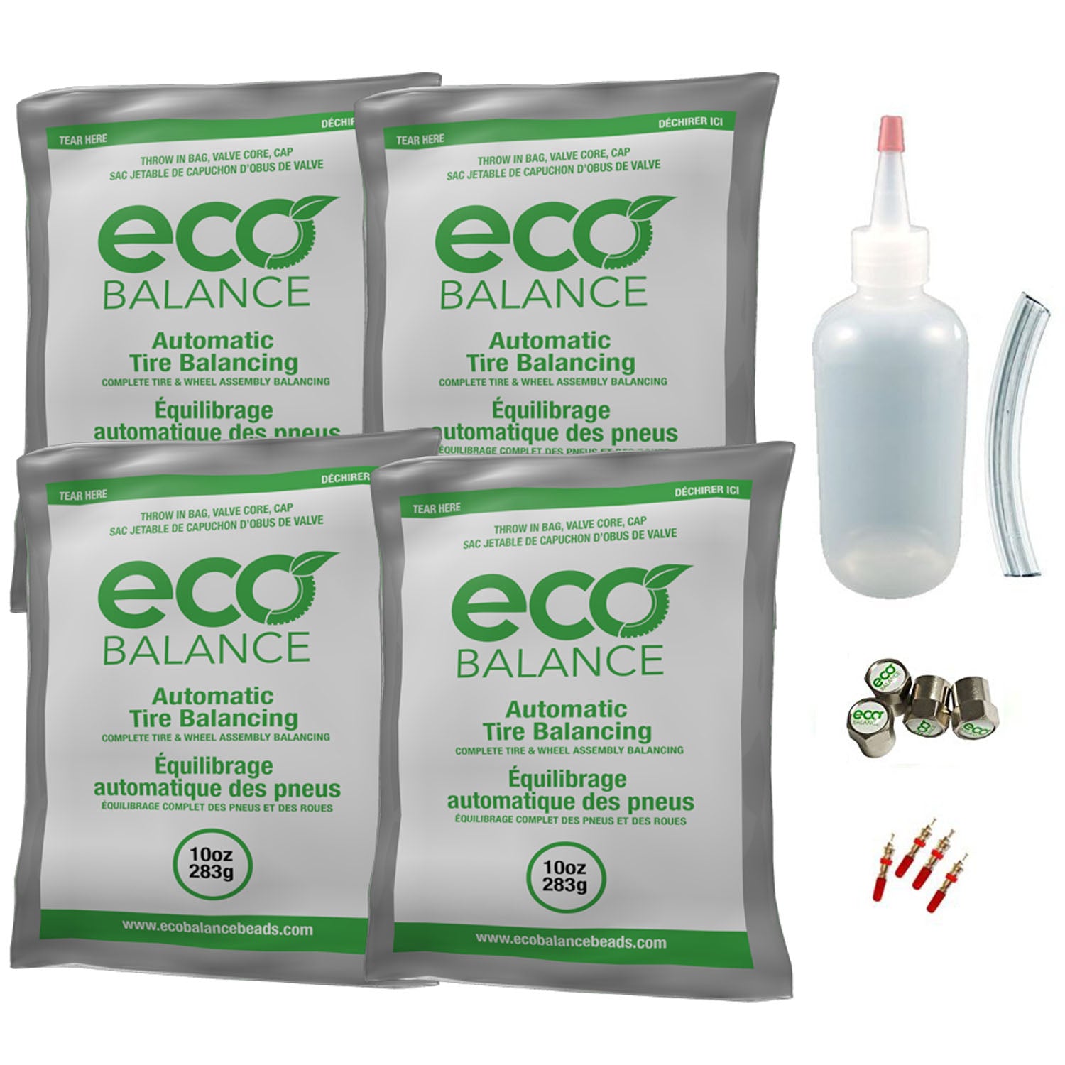 ECO Balance EDIYD-10 Tire Balancing Beads DIY Kit 4 - 10 oz (40oz)