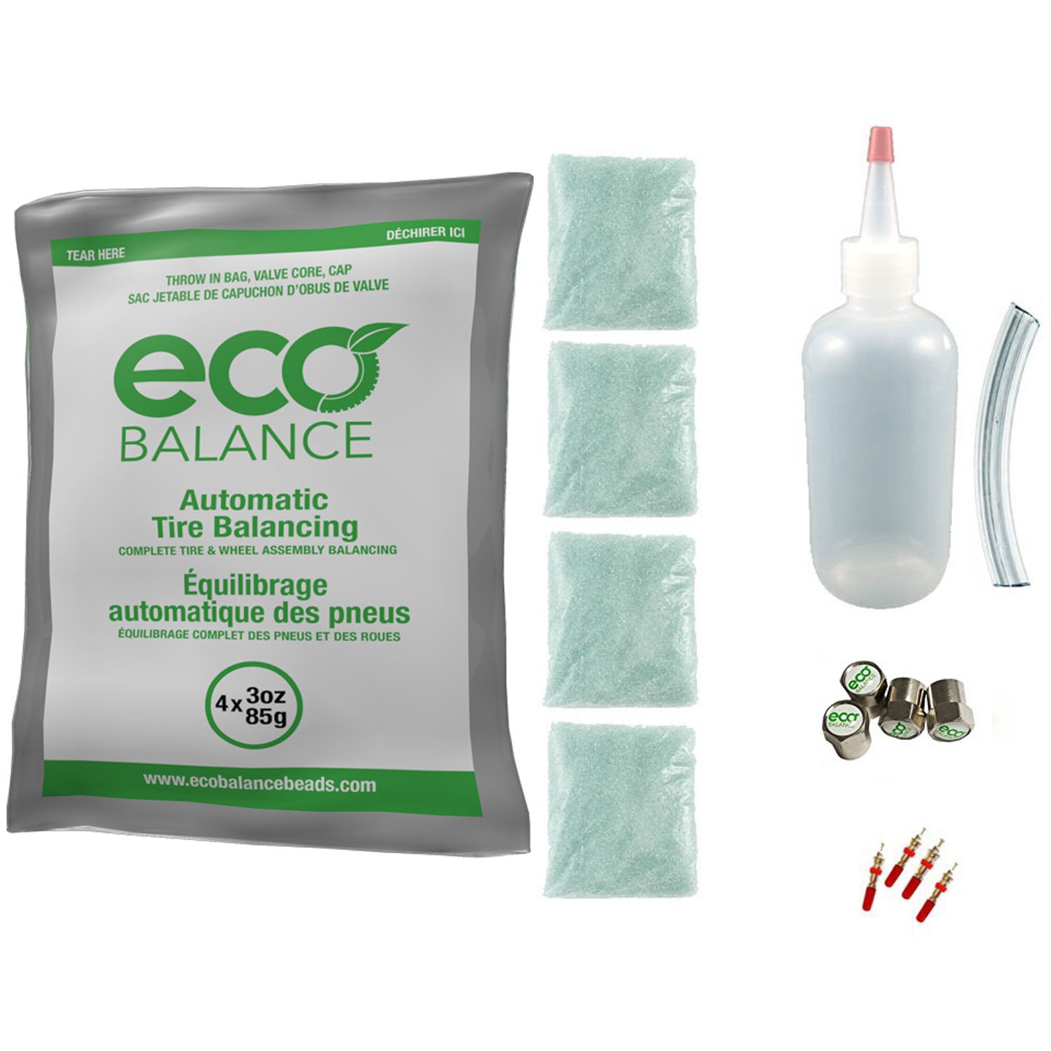 ECO Balance EDIYK-3 Tire Balancing Beads DIY KIT 4 - 3oz (12 oz)