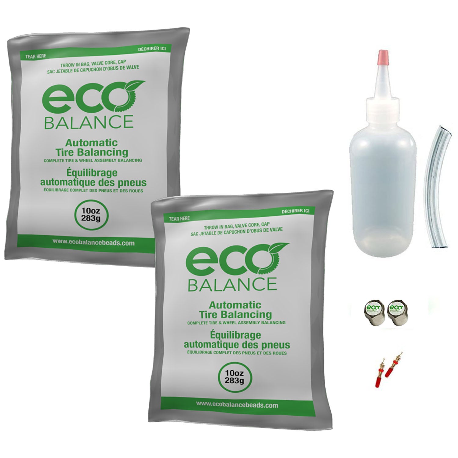 ECO Balance EDIYSK-10 Tire Balancing Beads DIY Kit 2 - 10 oz Bags