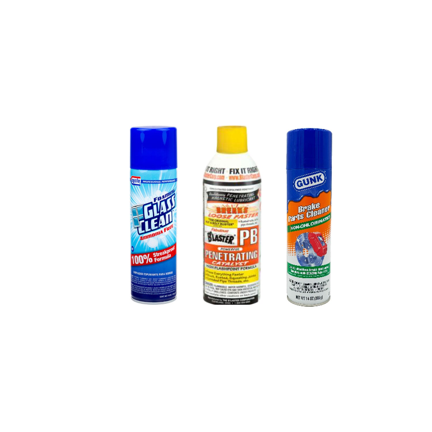 PB Blaster Penetrating Catalyst with Glass and Brake Cleaner Bundle