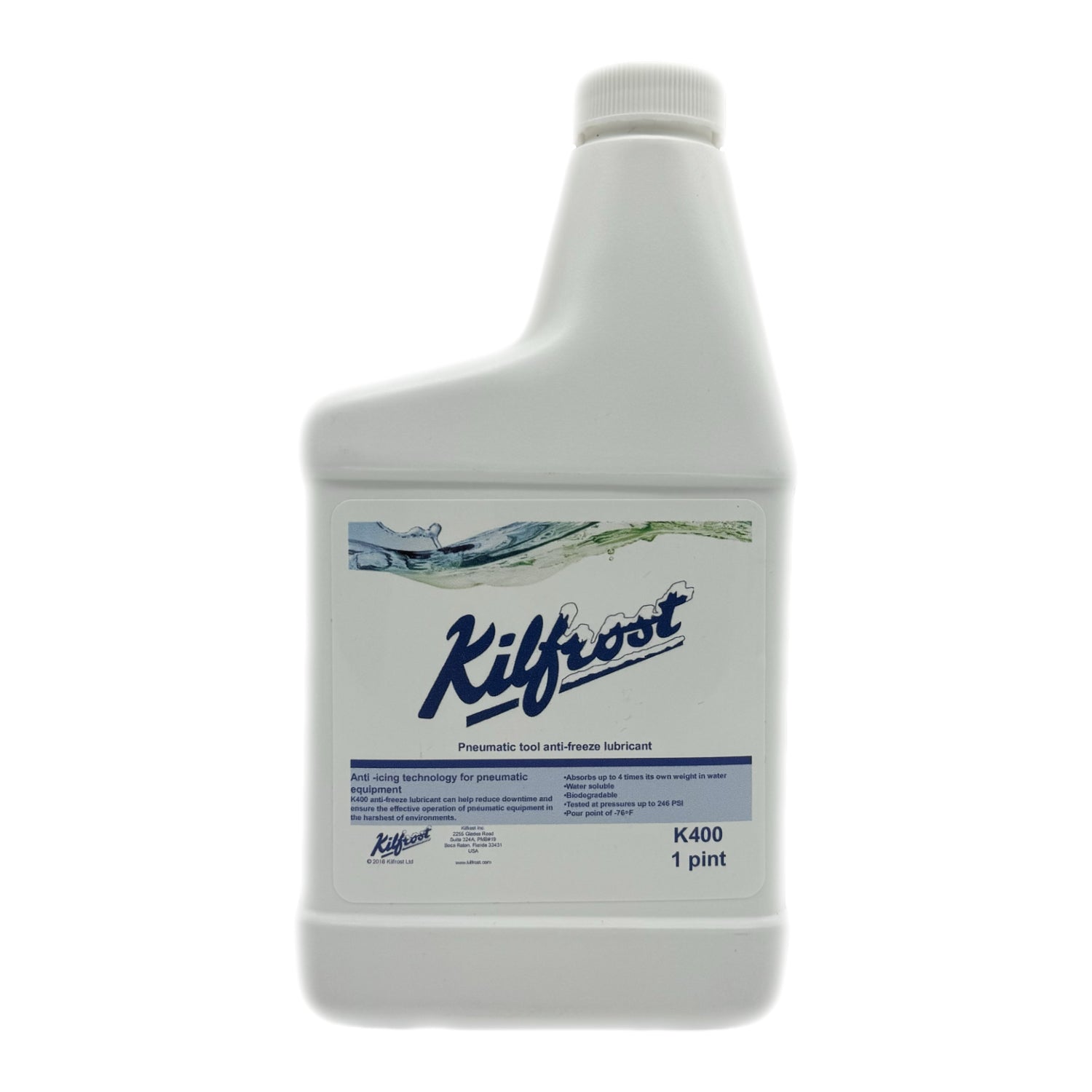 Kilfrost K400 Pneumatic Anti-Freeze Air Line and Tool Lubricant - 1 Pint