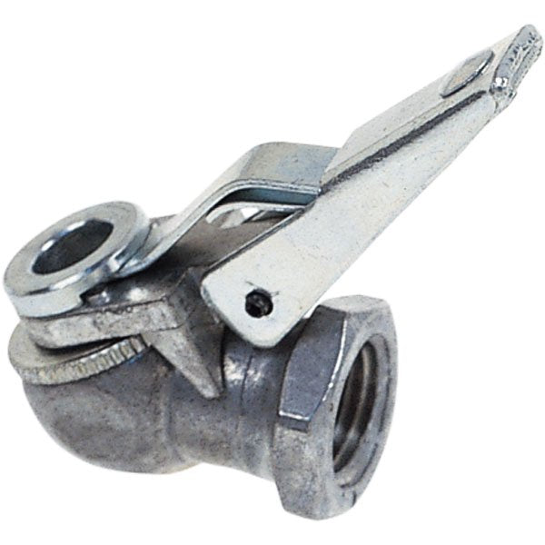 Ascot Ball Foot Air Chuck with Locking Clip - 1/4" FPT - Closed Flow