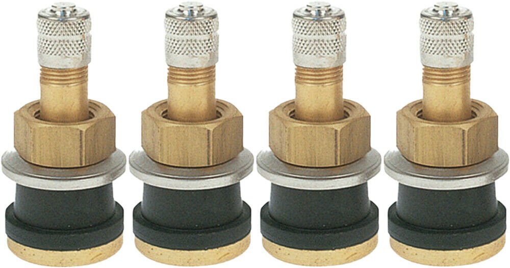 TR501 1-1/2" Brass Clamp-in Tubeless Tire Truck Valve Stem Pack of 4