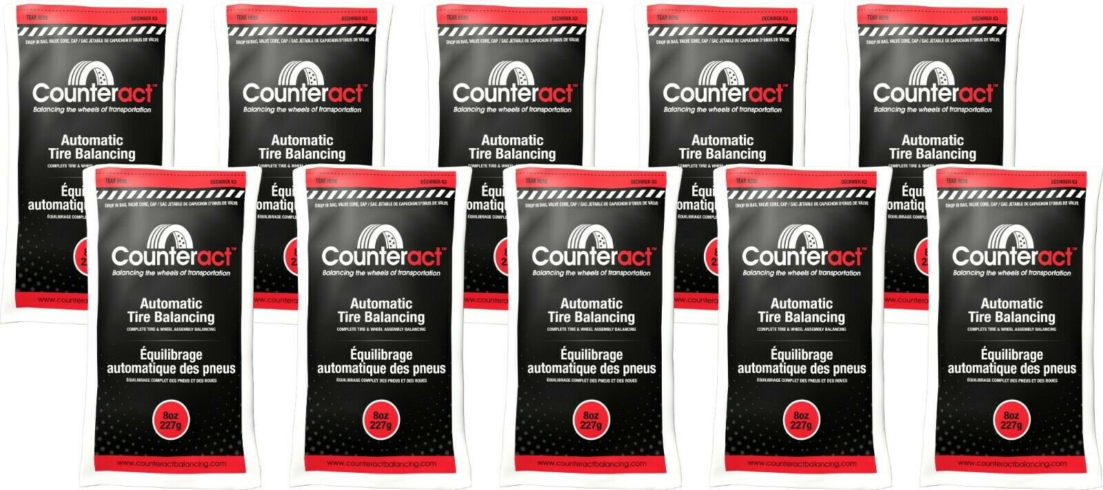 Counteract 080BNB Tire Balancing Beads 8 oz (10 Bags)