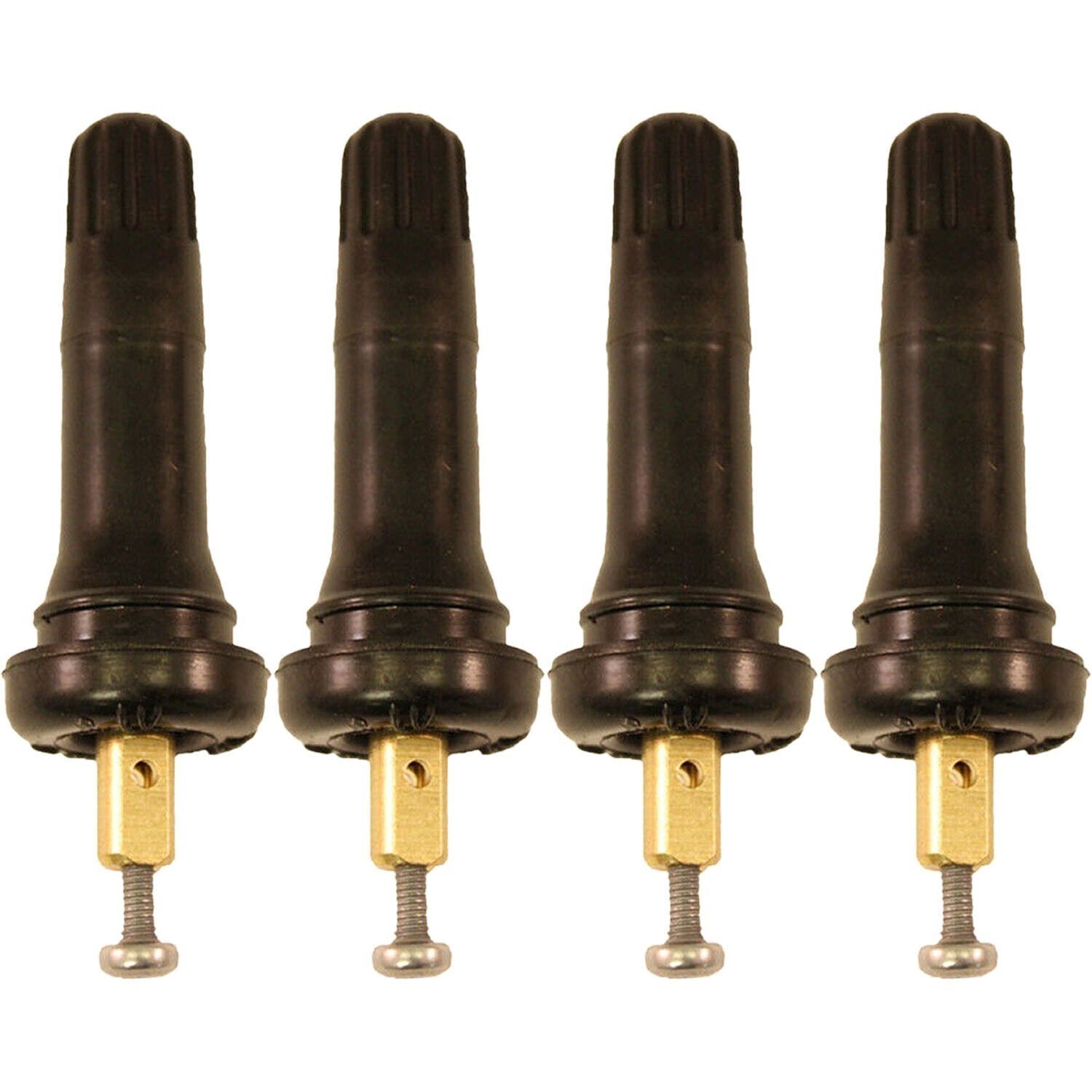 Vástago de válvula de presión de neumáticos de caucho a presión Xtra-Seal 17-20008 TPMS para GM Paquete de 4