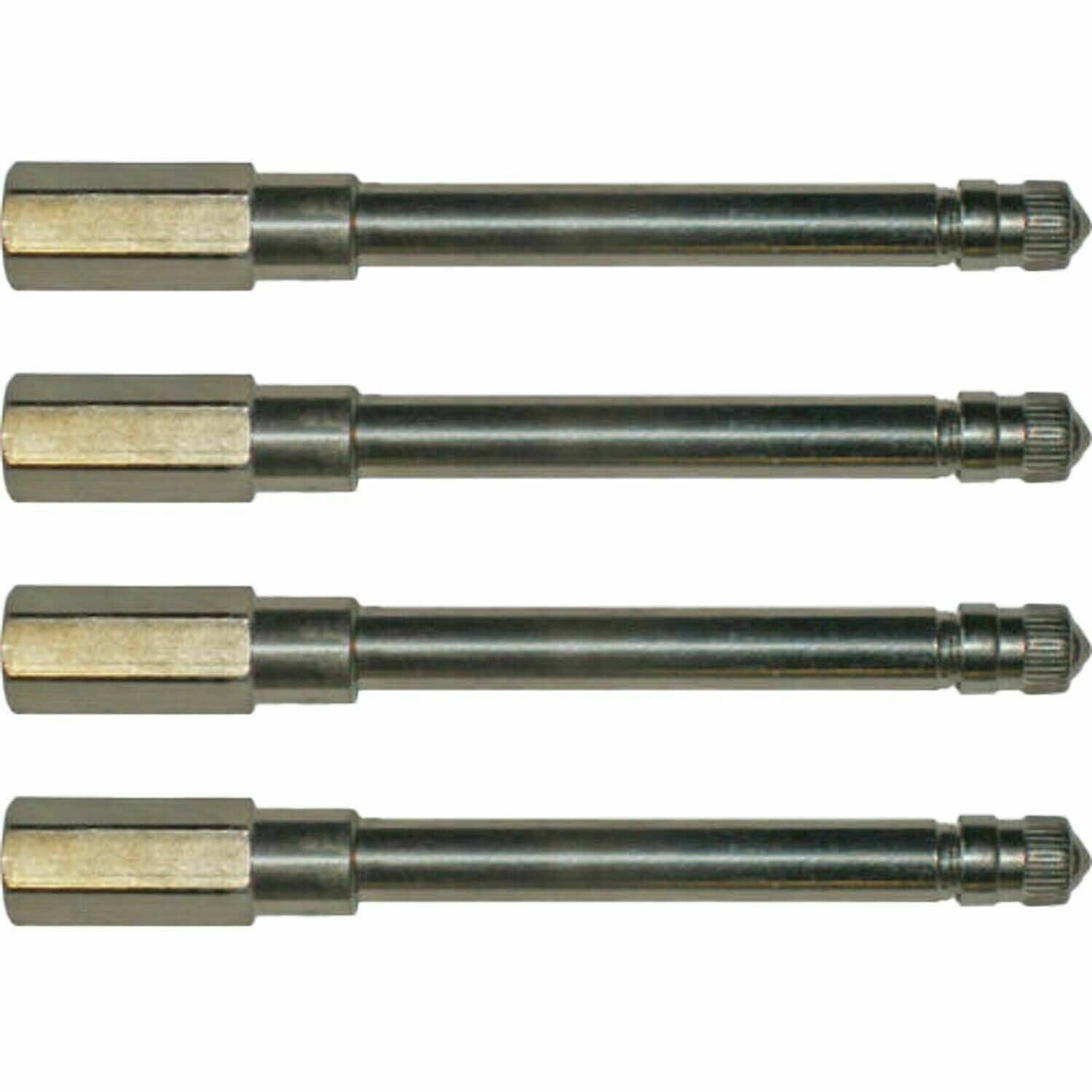 Schrader 7381 3-1/16" Metal Truck Valve Extension Pack of 4