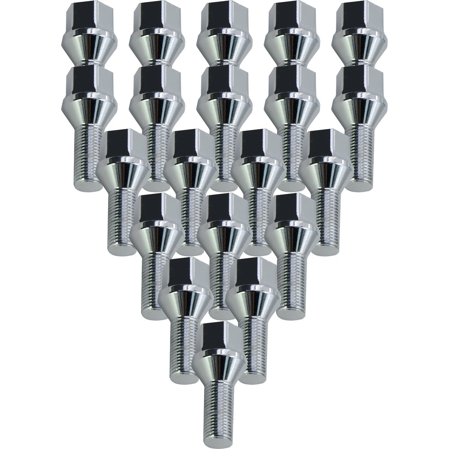Premium Service M12x1.25 Bulge Acorn Wheel Lug Bolt 17mm Hex Pack of 20