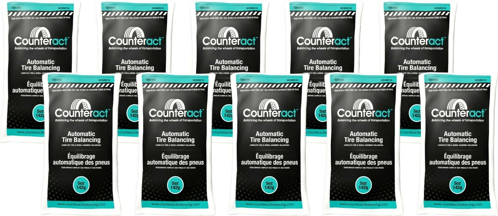 Counteract 050BNB Tire Balancing Beads 5 oz (10 Bags)