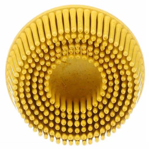 3M 07525 Scotch-Brite Roloc Bristle Disc 2 in 80 Grade Yellow 1 Disc