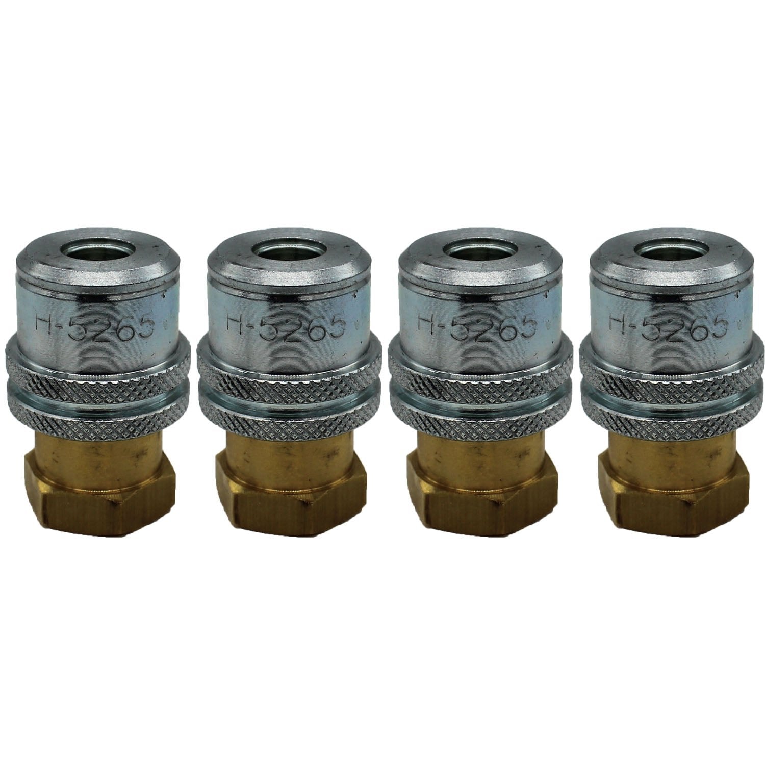 Broquero de aire con seguro de diámetro estándar Haltec H-5265, NPT de 1/4", paquete de 4