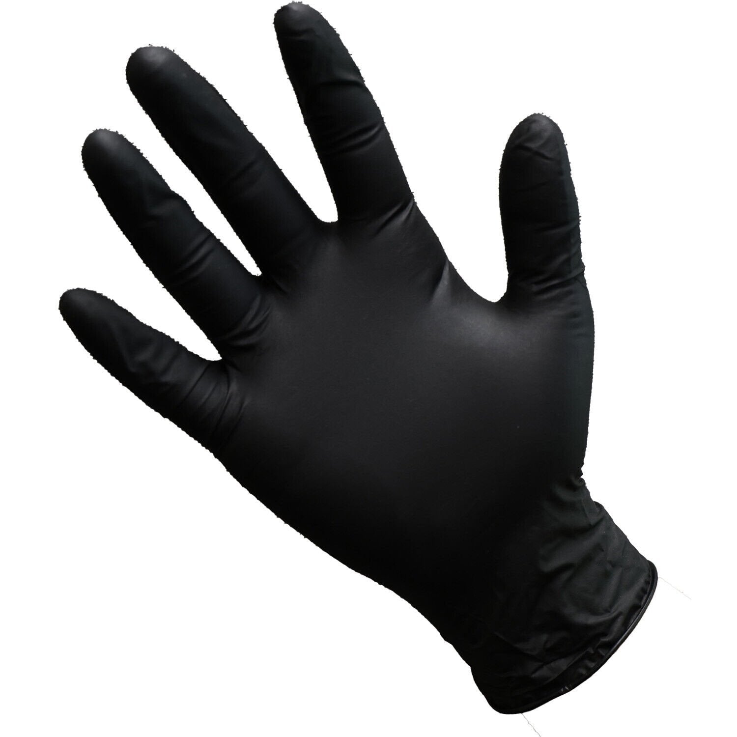 Ascot Powder Free Nitrile Gloves 5 Mil Black Large Box of 100