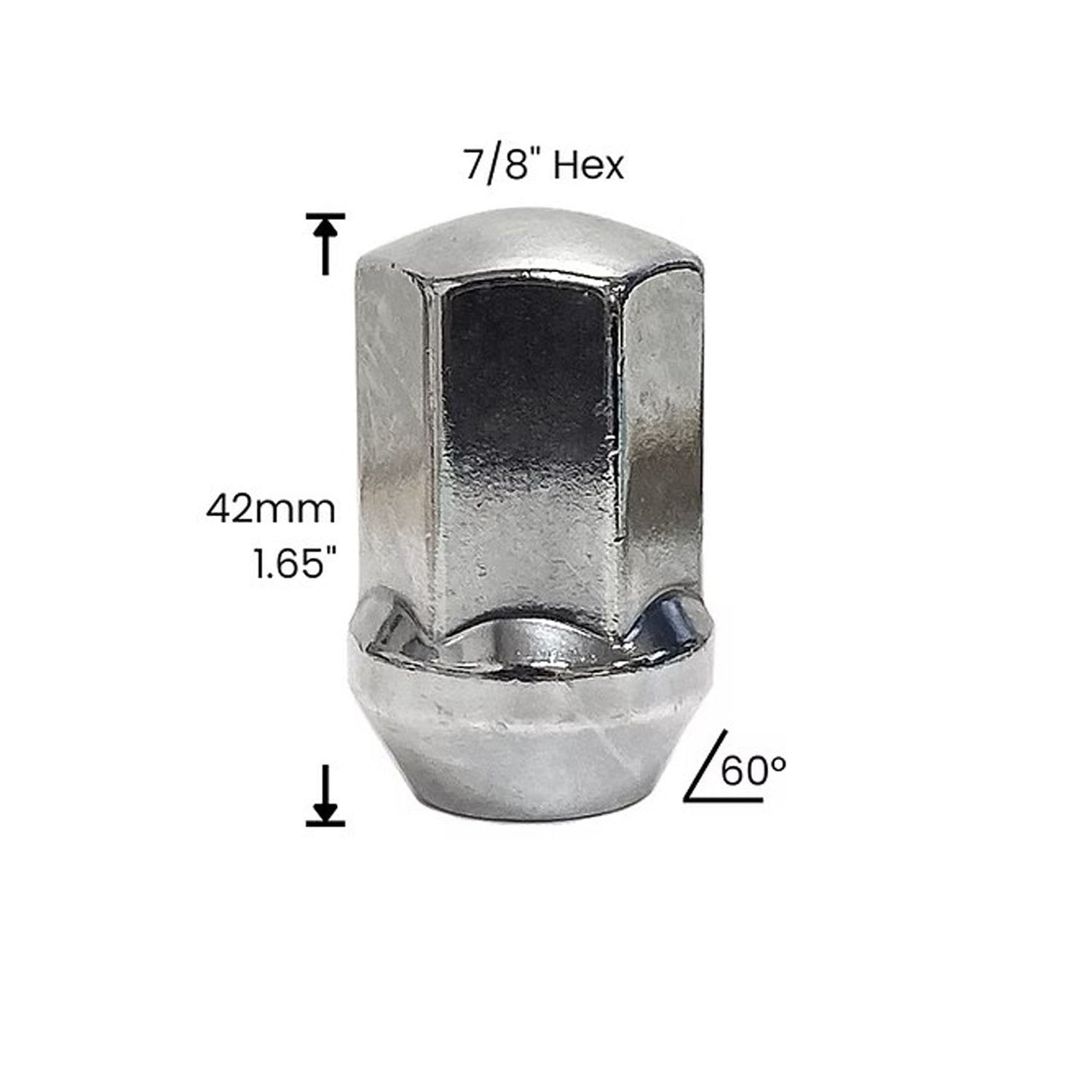 Premium Service 9/16-18 Duplex Bulge Acorn 7/8" Hex Wheel Lug Nut Pack of 20