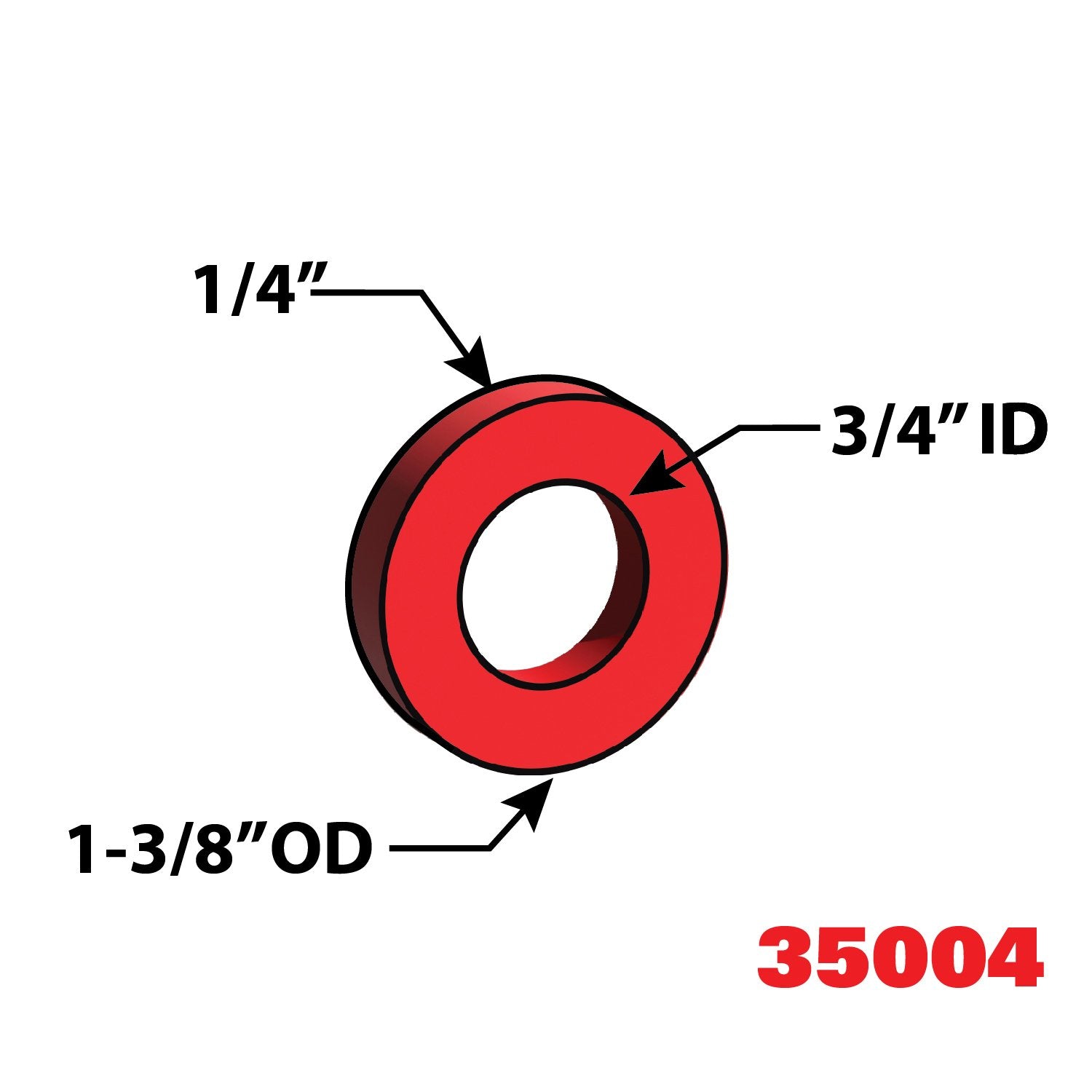 SPC Performance 35004 Kenworth Airglide 1/4" Tandem Alignment Shim - Pack of 6