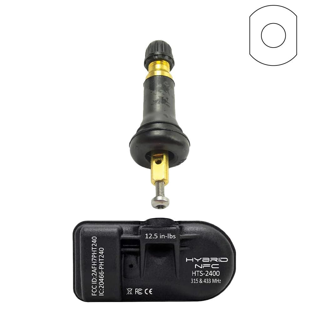 Hamaton U-Pro HTS-A78EG Hybrid NFC TPMS Universal Sensor with Snap-in Valve Stem