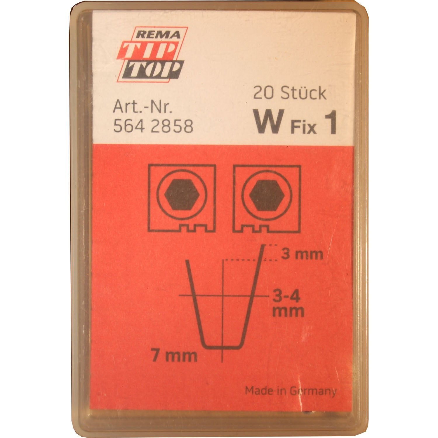 REMA TIP TOP W-1 Tire Regroover Blade 3 - 4mm Pack of 20