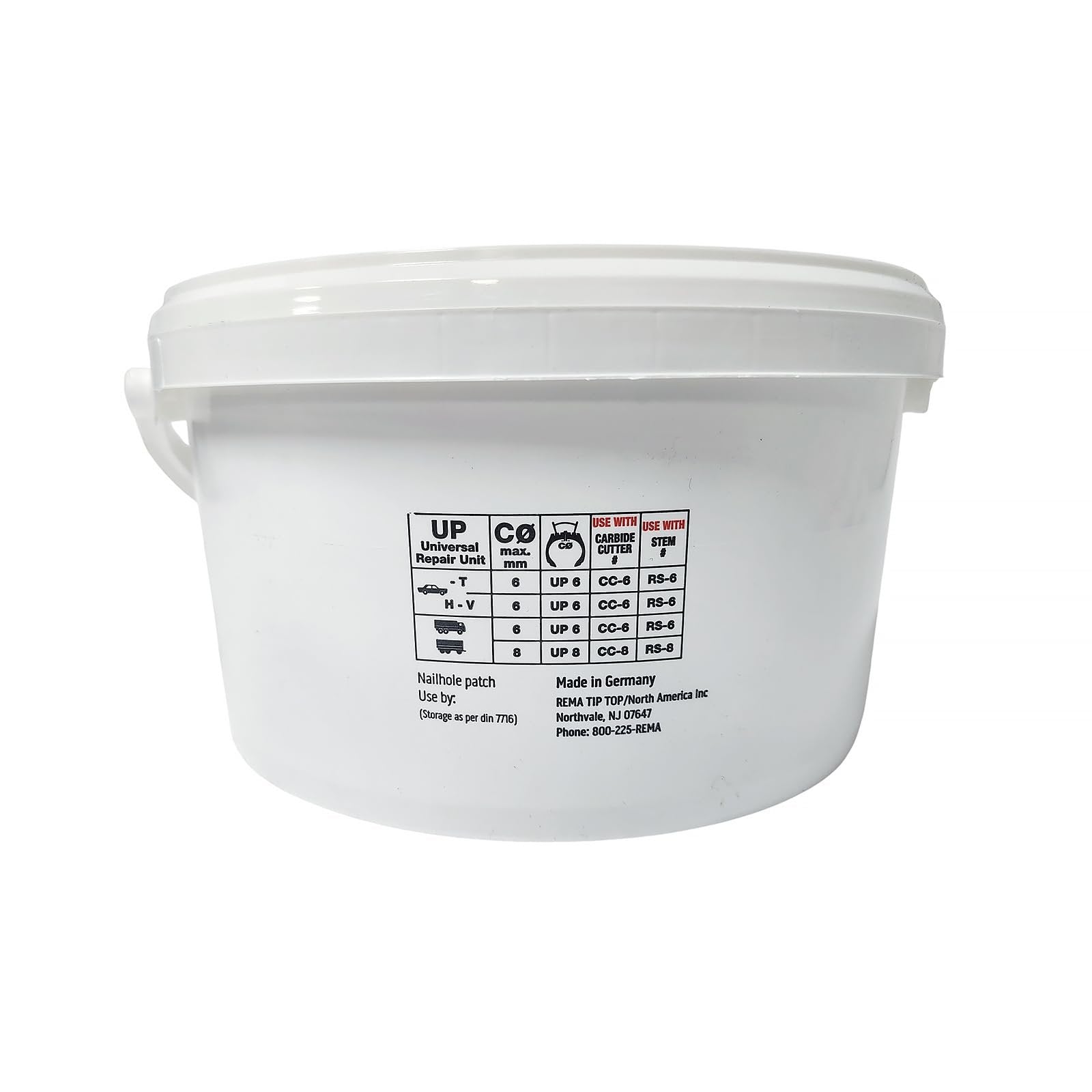 REMA TIP TOP UP8-P Universal Tire Repair Patch 2-3/16" - Pail of 150
