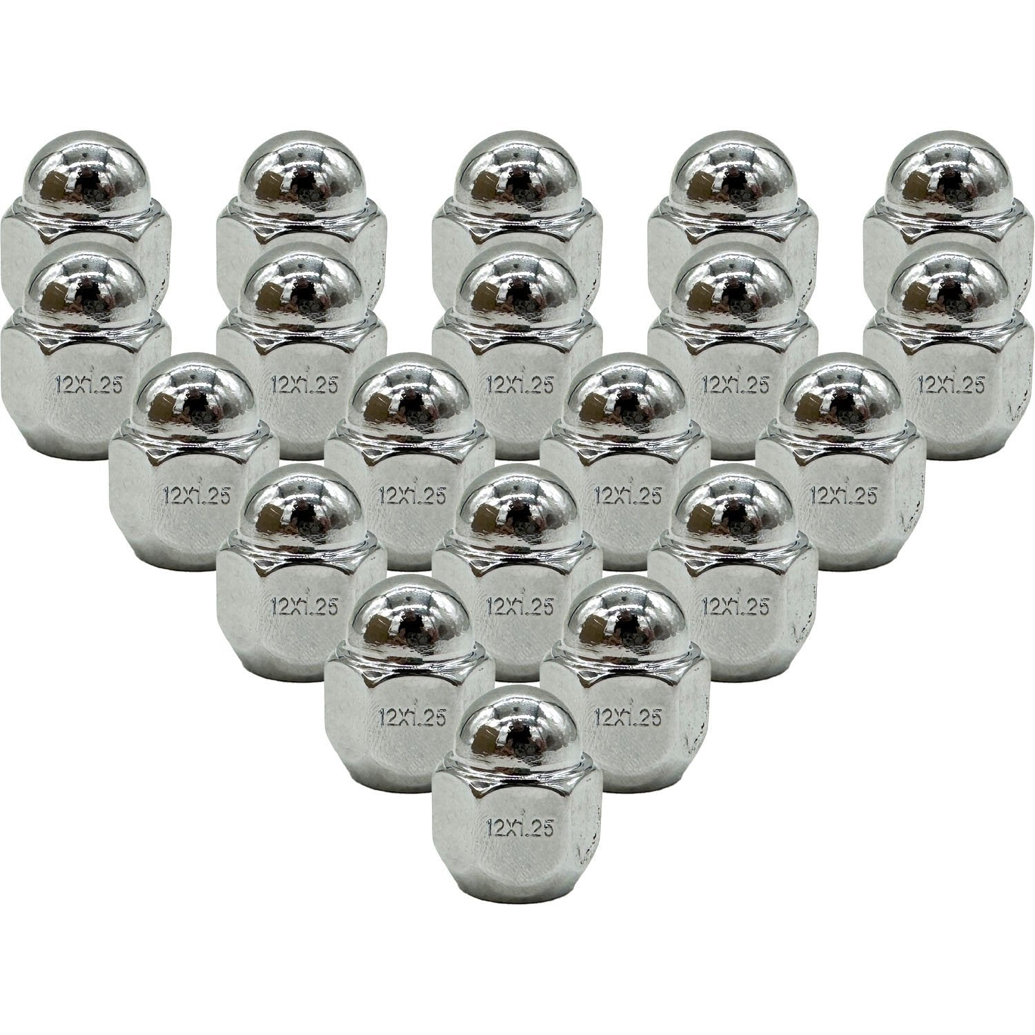 Premium Service M12x1.25 Bulge Acorn Wheel Lug Nut 3/4" Hex For Subaru Pack of 20