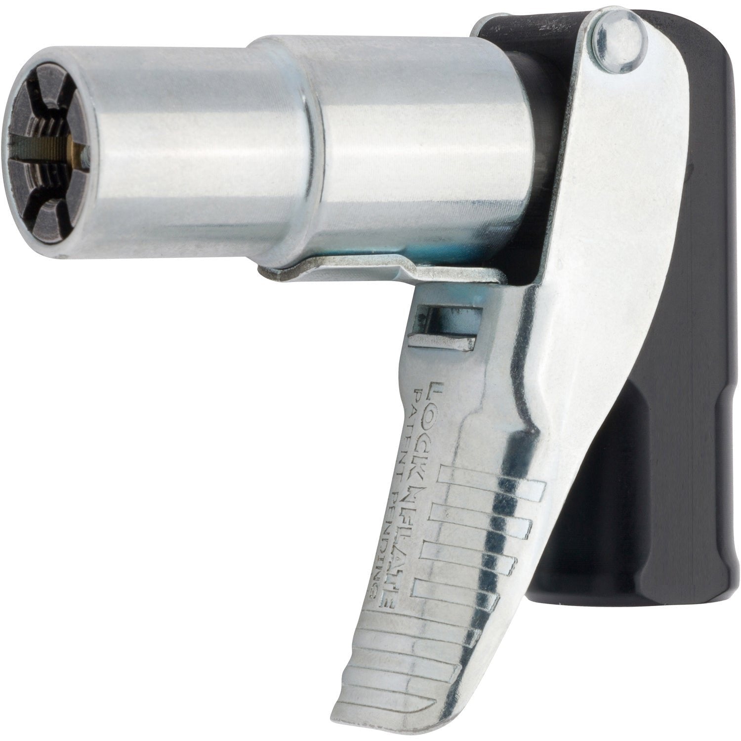 LockNFlate 90 Degree Locking Air Chuck 150 PSI - Open Flow - 1/4" NPT