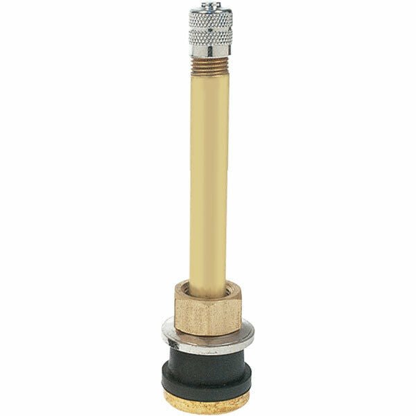 TR570 3-1/8" Brass Clamp-in Tubeless Tire Truck Valve Stem Pack of 10