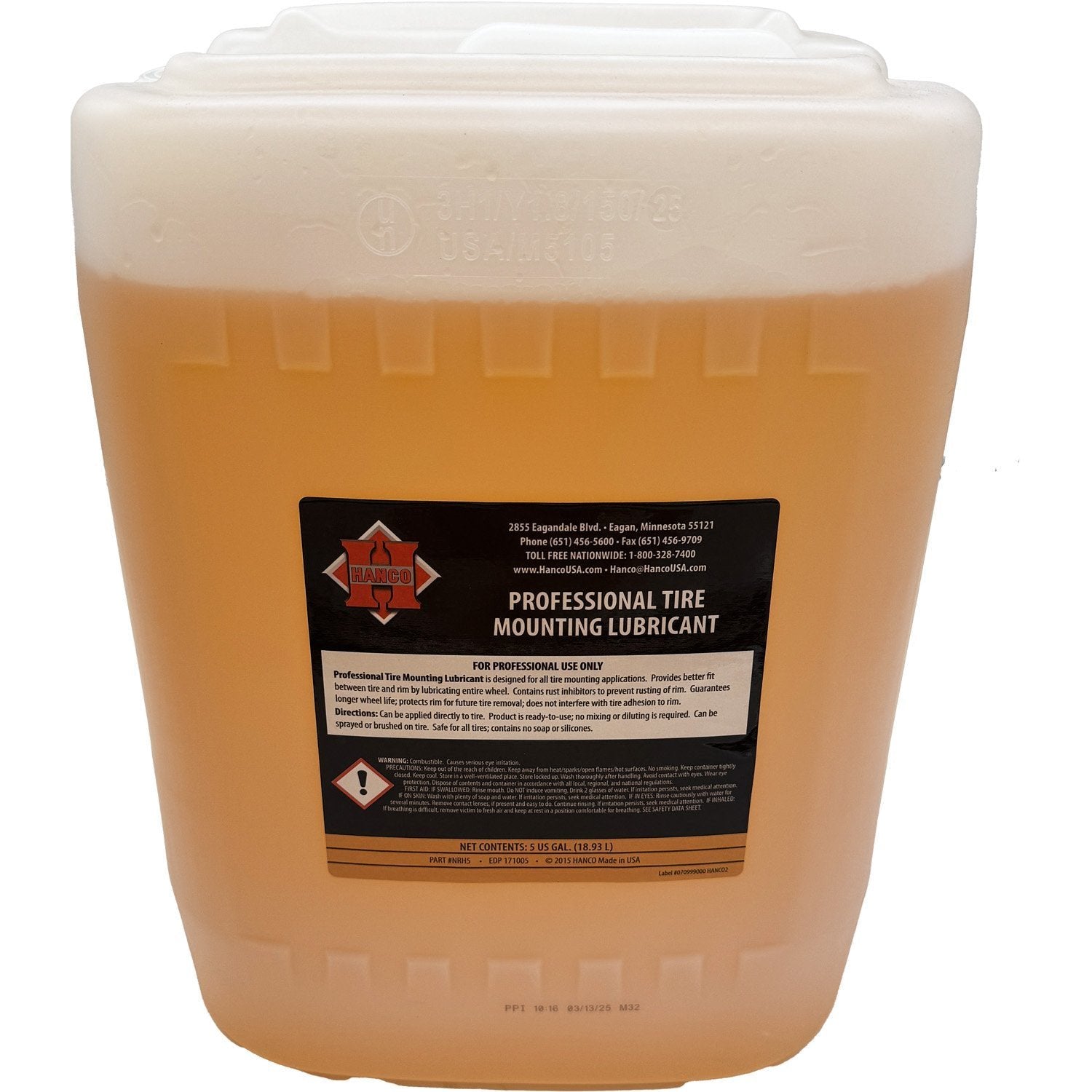 Hanco NRH5 Professional Tire Mounting Lubricant - 5 Gal