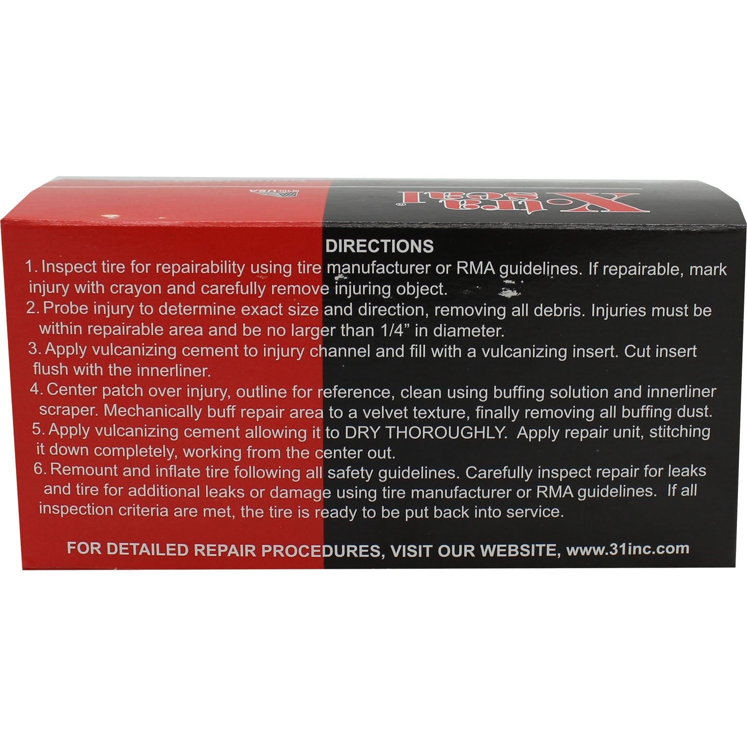 Xtra Seal 11-311 2-1/4" Medium Square Universal Tire Repair Patch Box of 50
