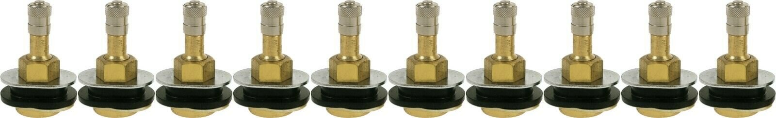 TR501OV 1-1/2" Brass Clamp-in Oval Tubeless Tire Truck Valve Stem Pack of 10