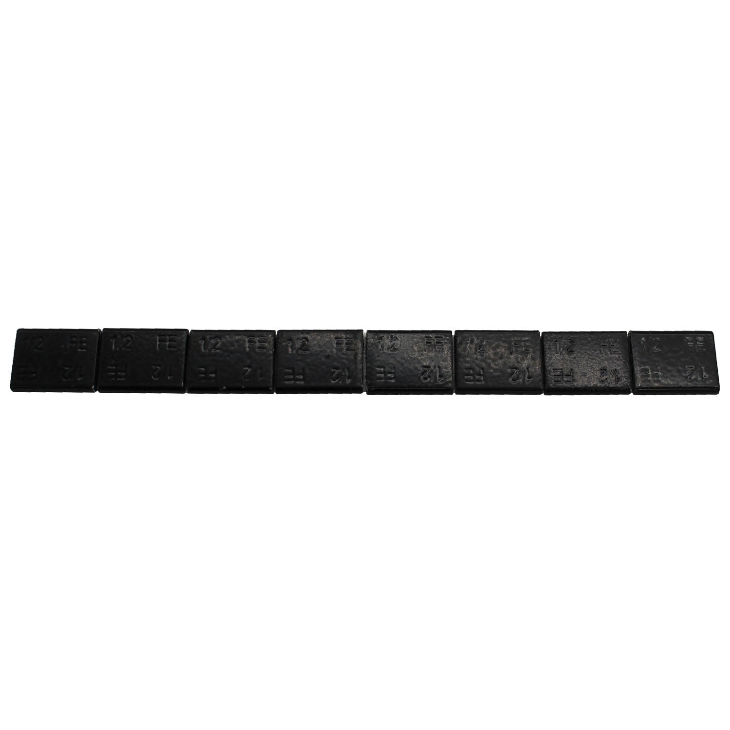 Perfect Equipment 300224FEBLK Steel Adhesive Tape Weight Black 0.50oz 28 Strips