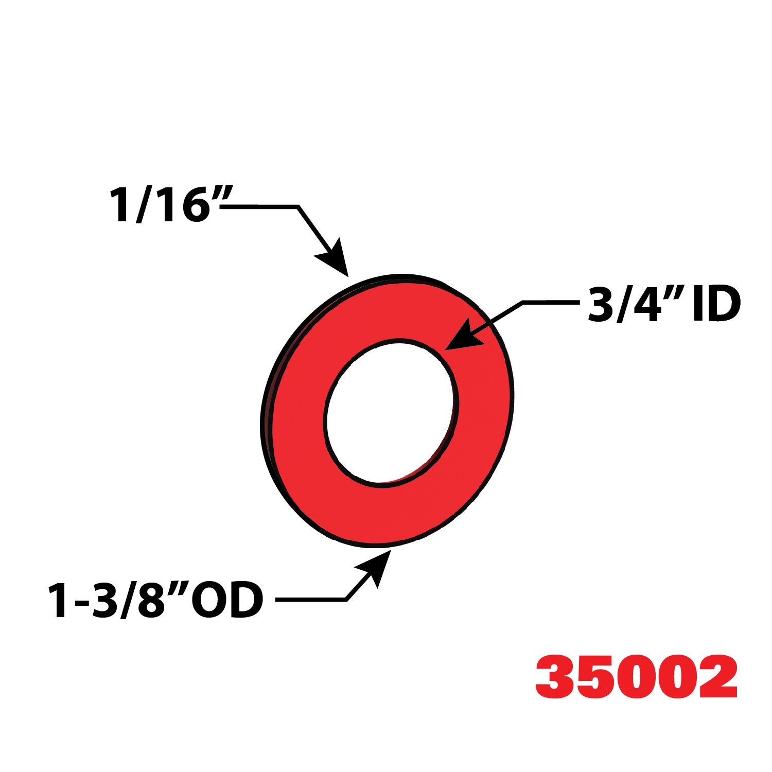 SPC Performance 35002 Kenworth Airglide 1/16" Tandem Alignment Shim - Pack of 6