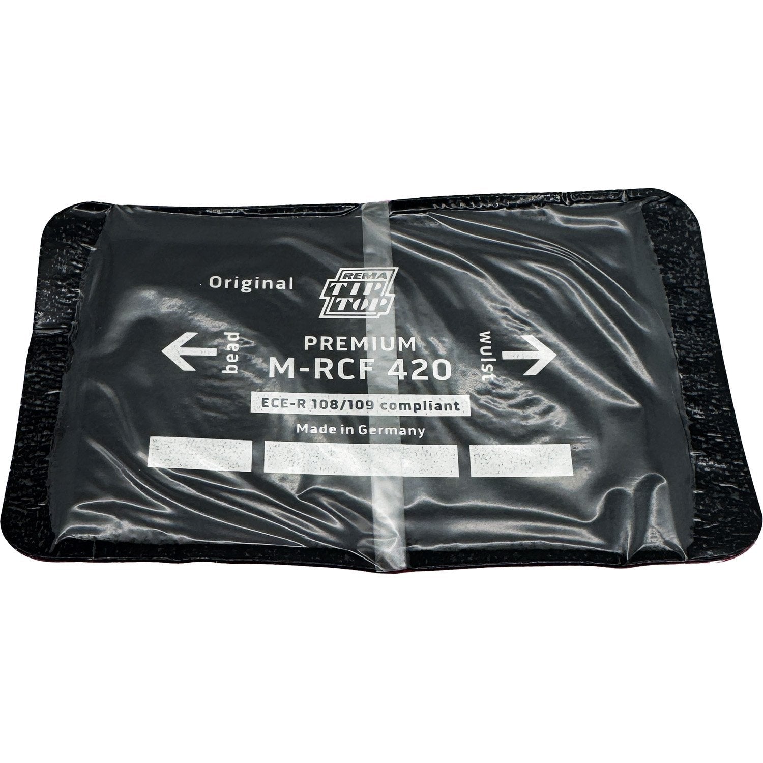 REMA TIP TOP M-RCF 420 Radial Tire Repair Patch 124mm x 80mm 1ply - Box of 10
