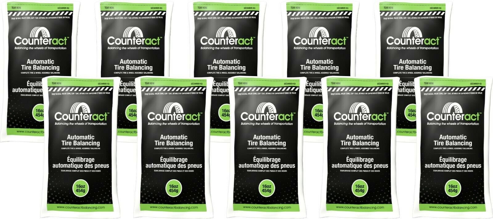Counteract 160BNB Tire Balancing Beads 16 oz (1 Case/28 Bags)