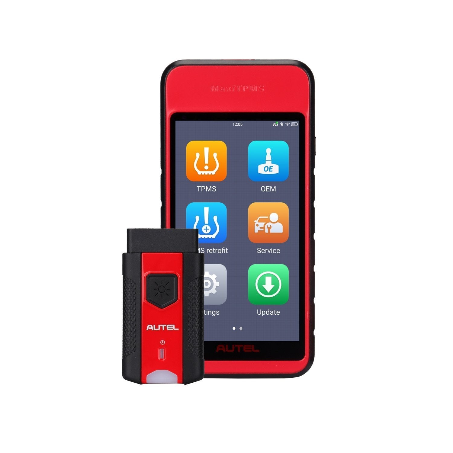 Autel ITS600PRO Maxi TPMS Diagnostic Tool and 8 MX1 Rubber Stem Sensors