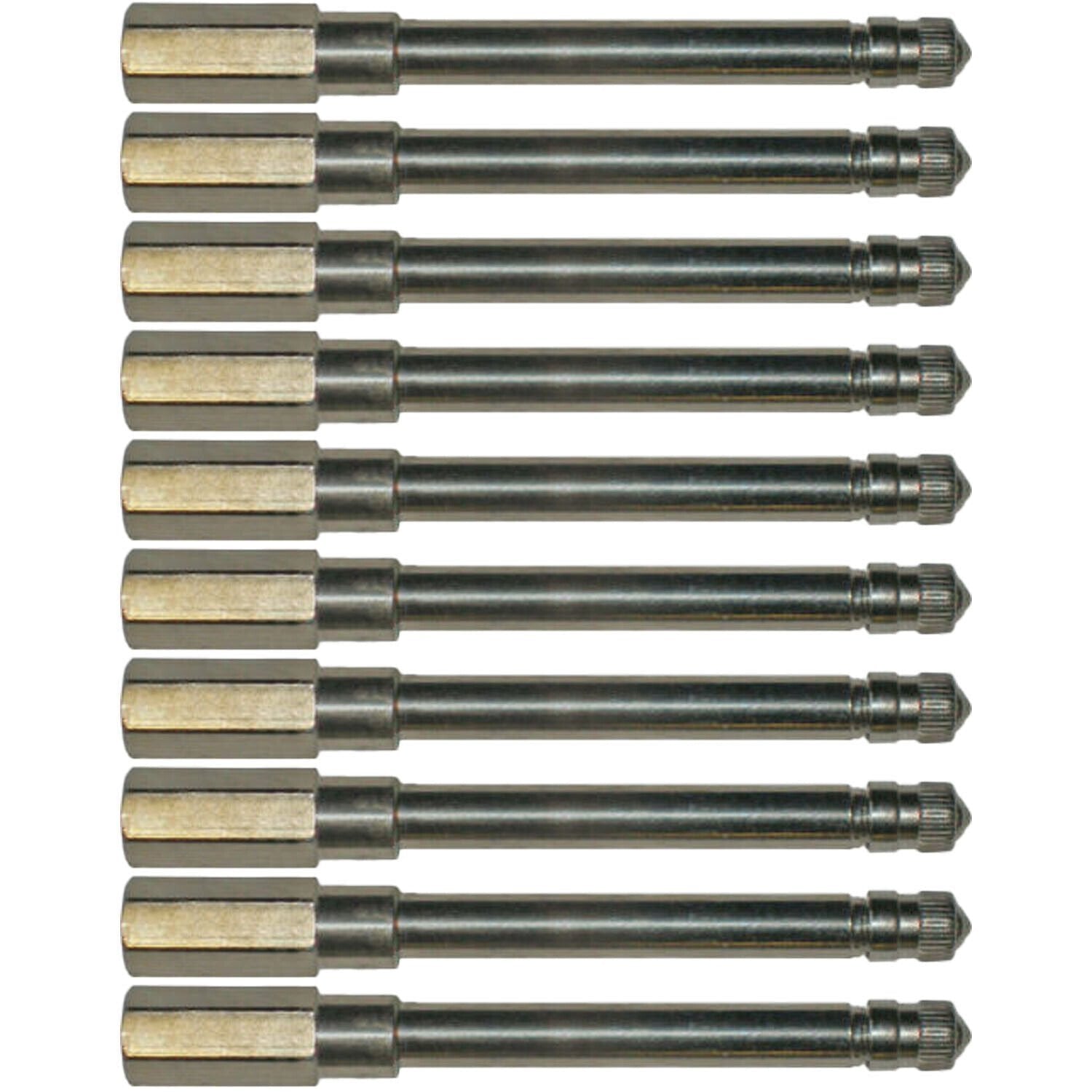 Schrader 7381 3-1/16" Metal Truck Valve Extension Pack of 10