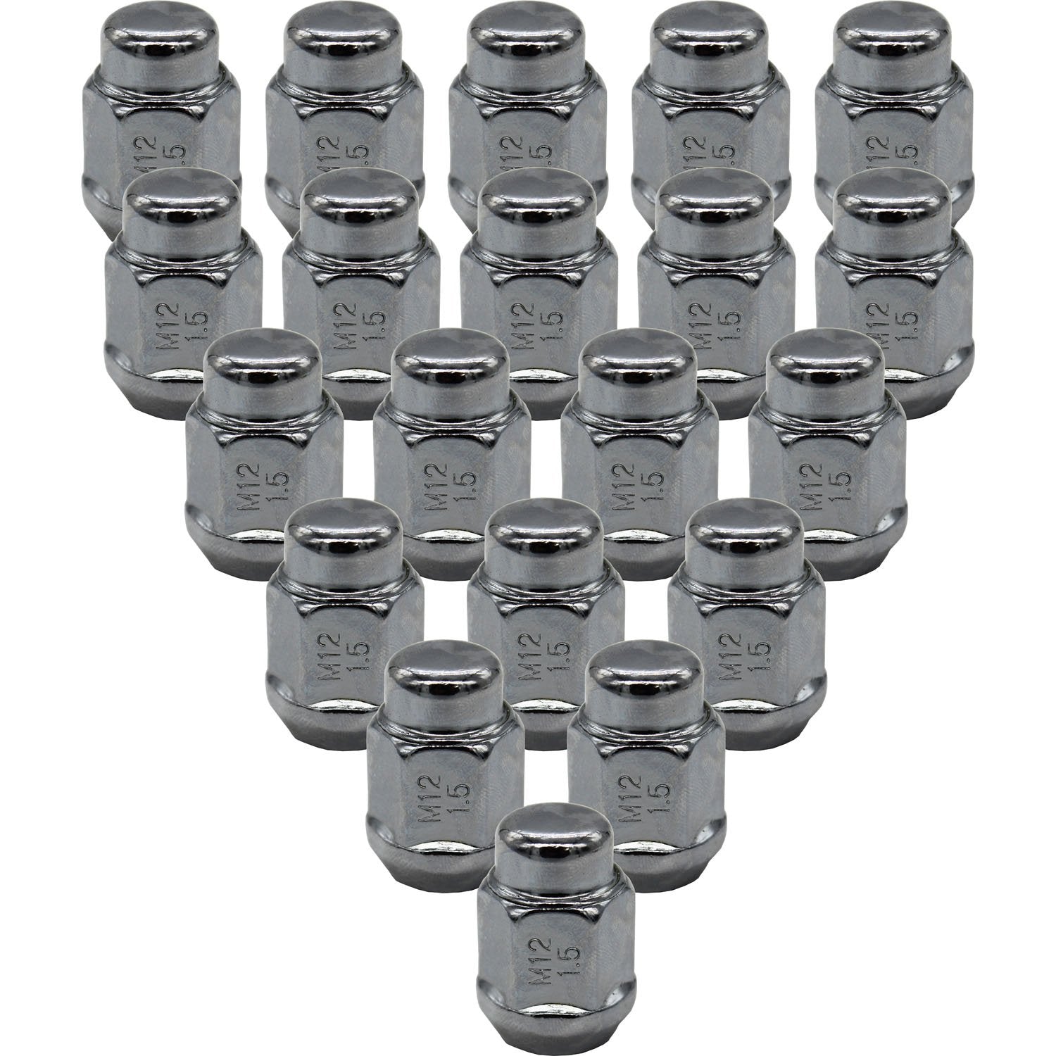 Premium Service M12x1.50 Bulge Acorn 13/16" Hex Wheel Lug Nut for Acura Pack of 20