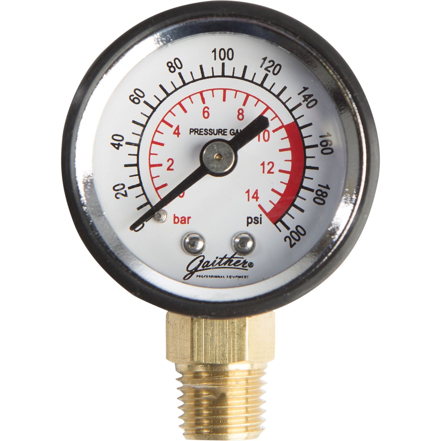 Gaither Replacement Pressure Gauge for GTCBB06L Bead Bazooka 0-160 PSI