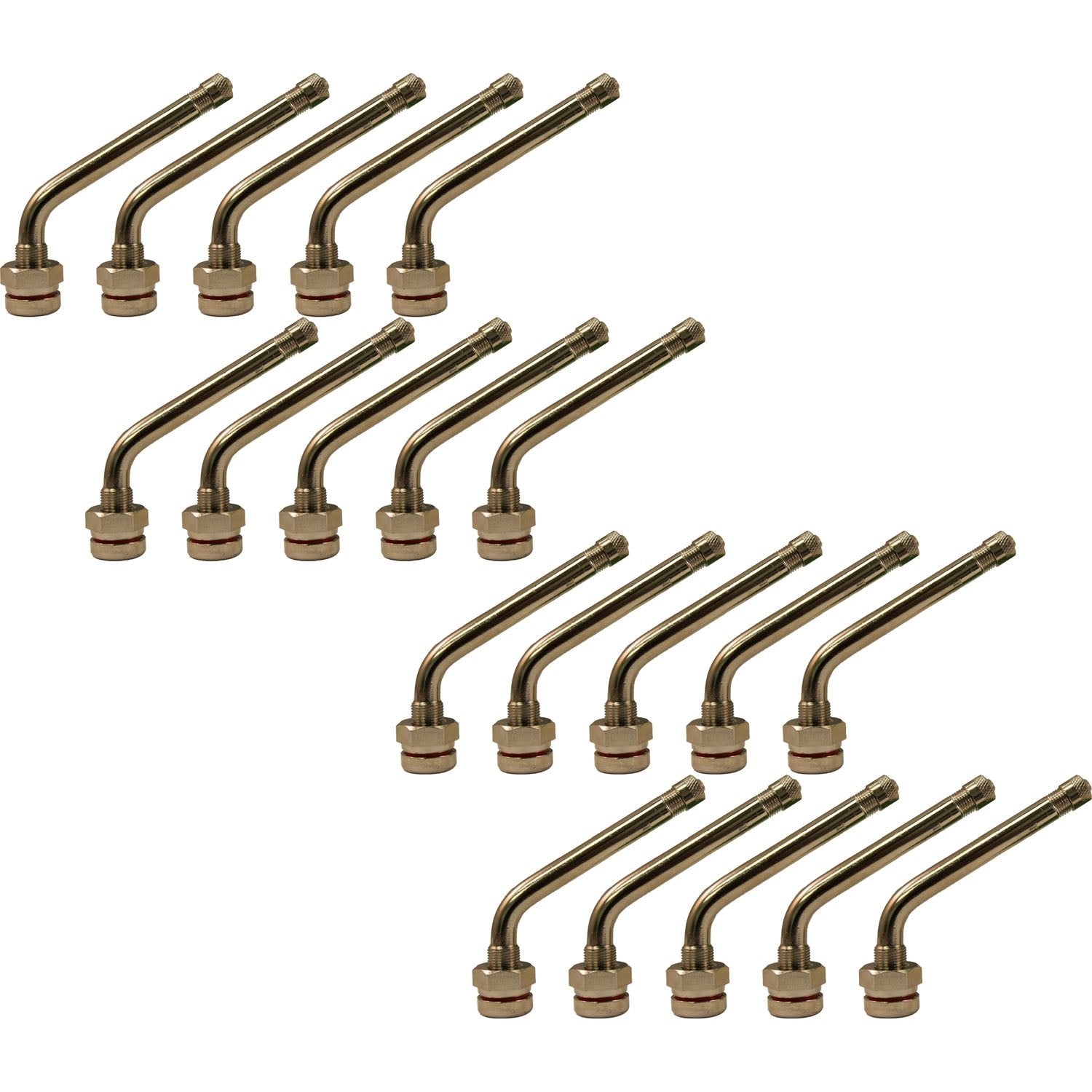 TR545D .98" x 2.6" 60° Bend Truck Valve Stem for Alcoa Aluminum Wheels Pack of 20