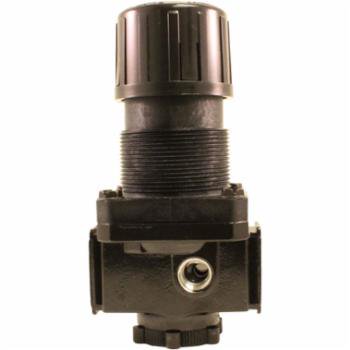 Arrow Pneumatics Ascot 3/8" Air Pressure Regulator with Polished Brass Valve (5-125 PSI)