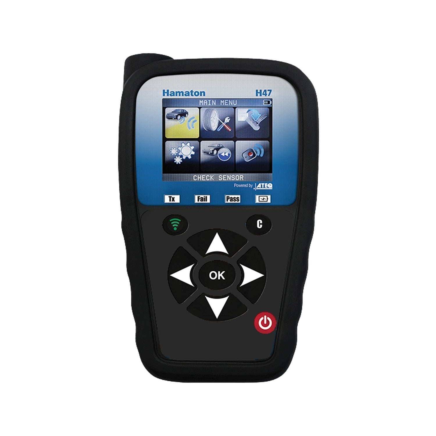 Hamaton H47 TPMS Diagnostic Tool and 50 HTS-A78ED U-Pro Universal Sensor With Dual Valves