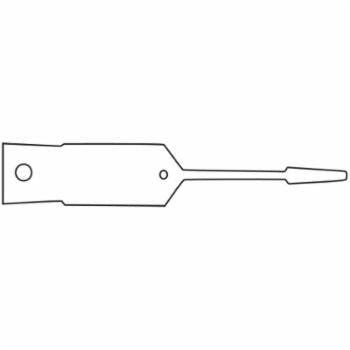 Slip-N-Grip Plastic Key Tag, Self-Locking, 1000 per Box