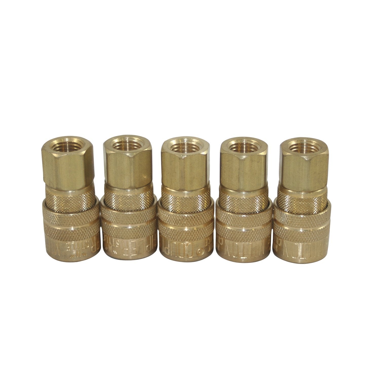 Milton 715 1/4" FPT M-Style Coupler Pack of 5