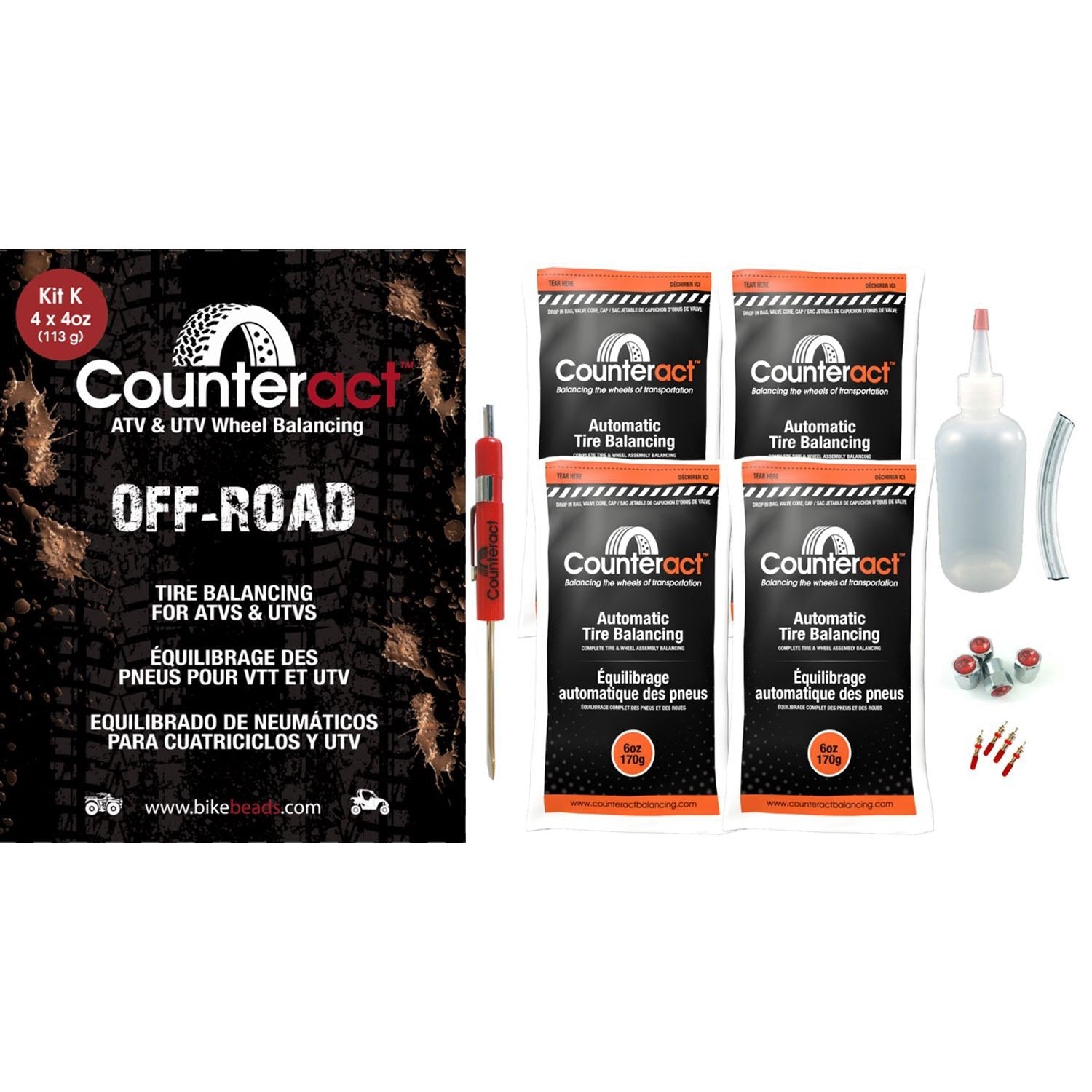Counteract ATV / UTV Balance Beads DIY KIT L 6oz Bags