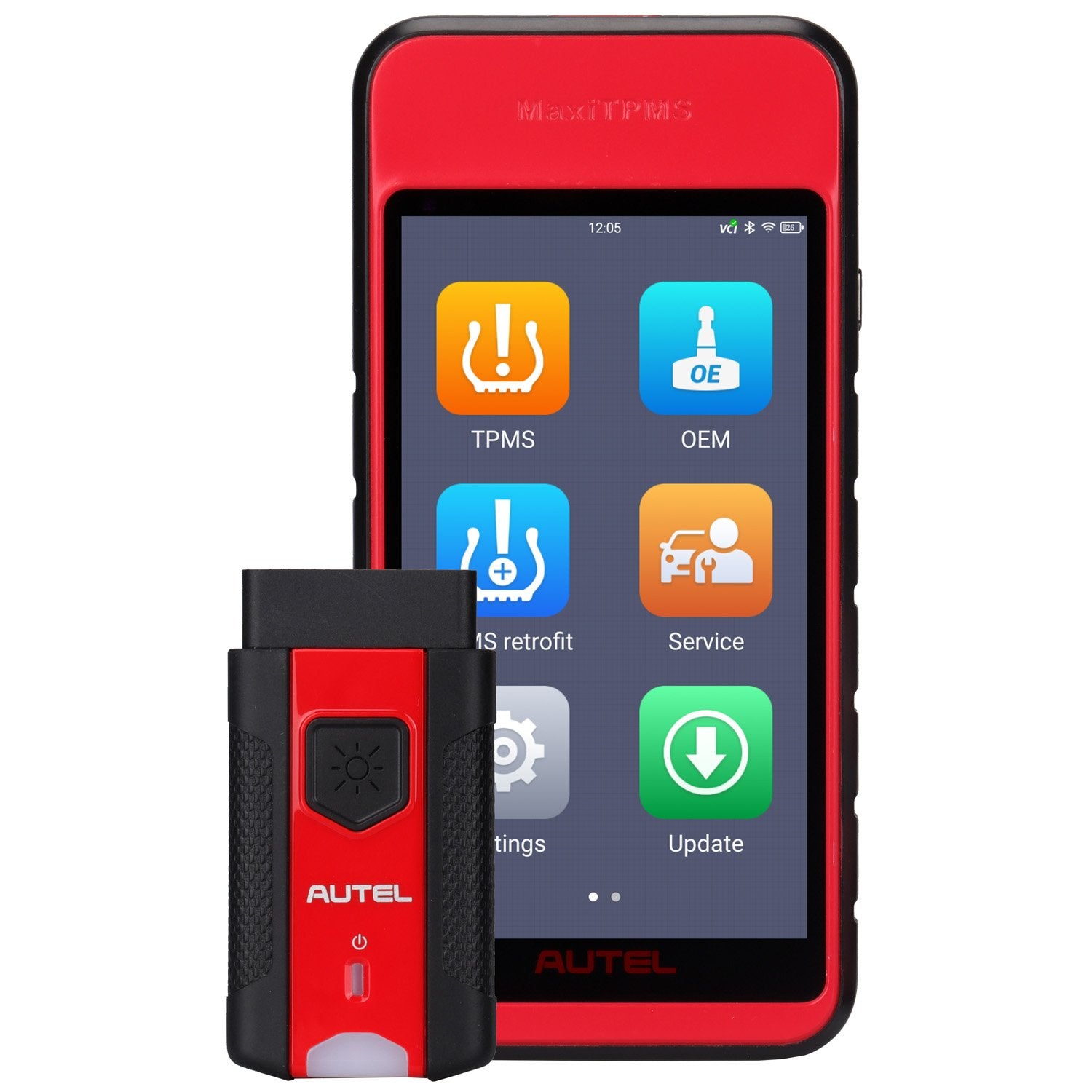 Autel ITS600 Maxi TPMS Diagnostic Tool and 8 MX1 Rubber Stem Sensors