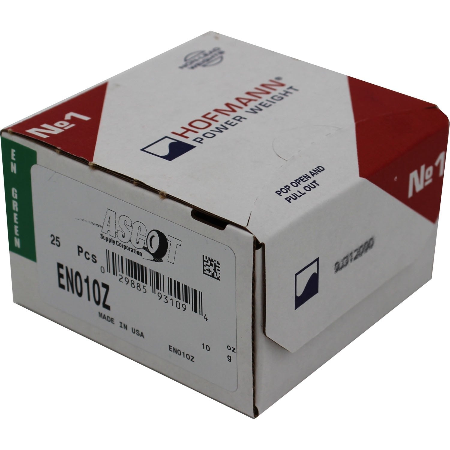 Perfect Equipment EN010Z Coated Zinc Wheel Weight 10gm (0.25 oz) - Box of 25