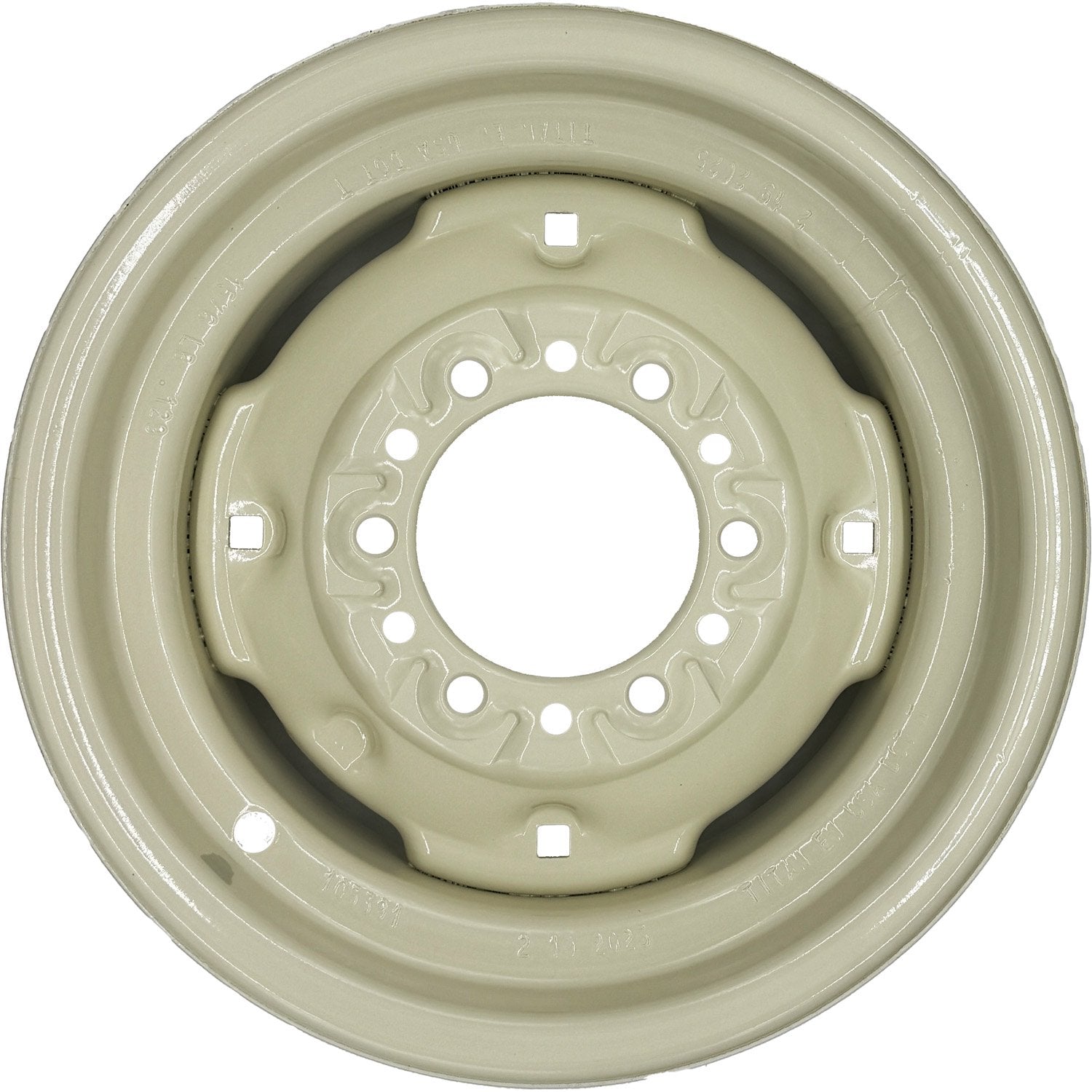 15" x 6" 6-6 +1.125 Off White Implement Wheel