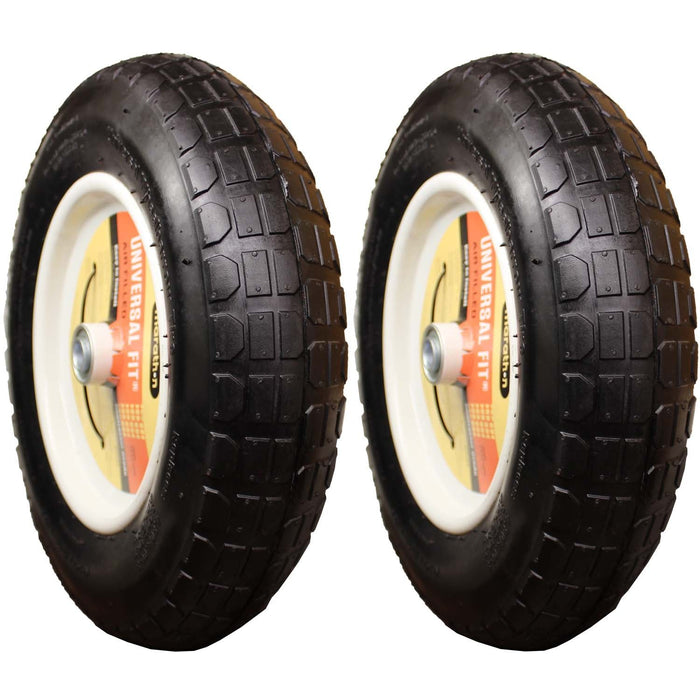 Marathon 20265 Pneumatic Air Universal Wheelbarrow Tire 4.80/4.00-8 Pack of 2