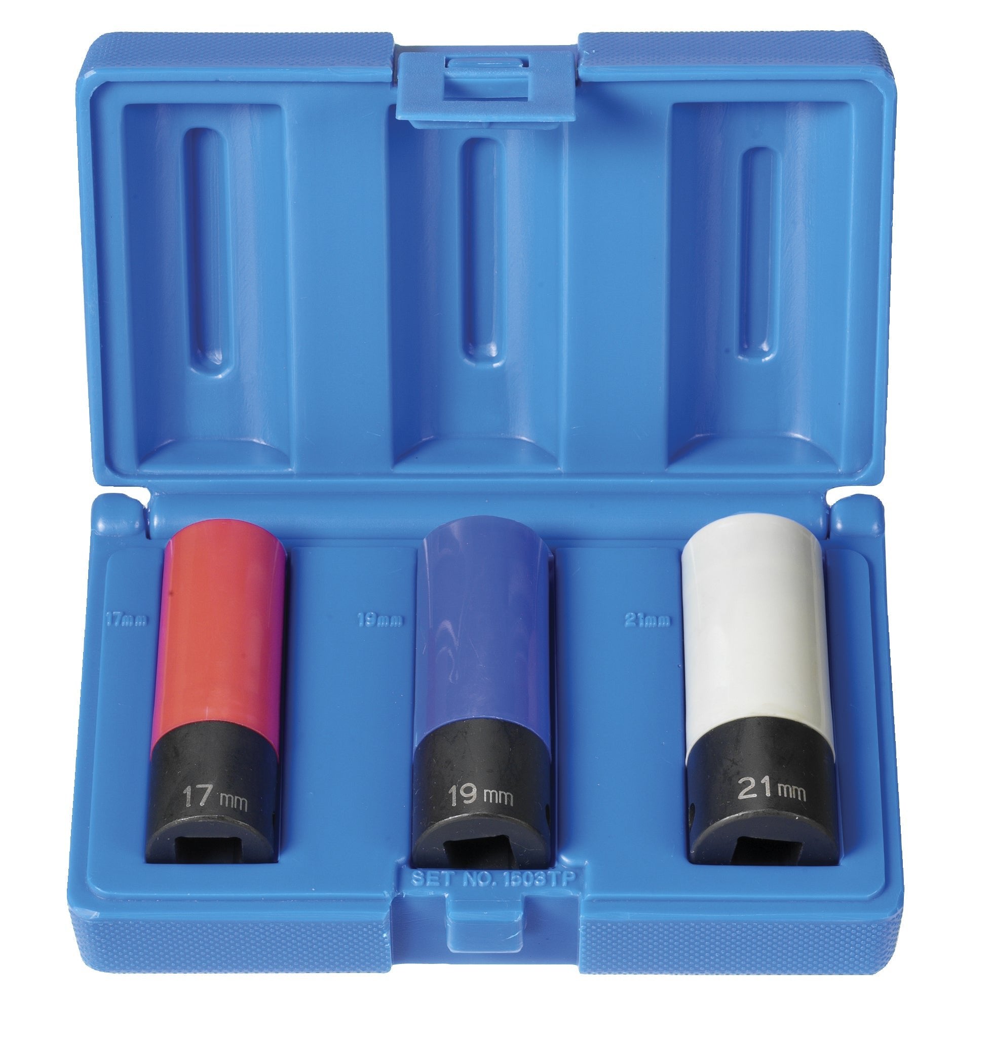 Grey Pneumatic 1503TP 1/2" Drive Extra Thin Wall Metric Deep Impact Set 3 Piece