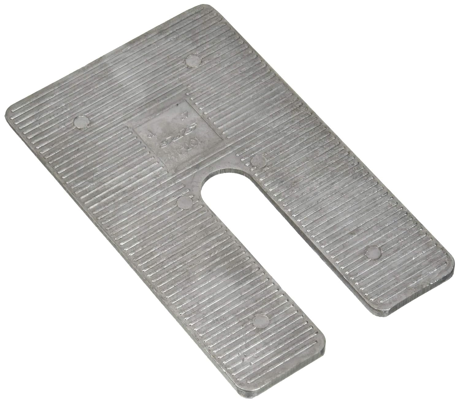 SPC 10712 Heavy-Duty Aluminum Alloy Truck Axle Shims (4" x 6.5", 1.0° Angle) - 6 Pack