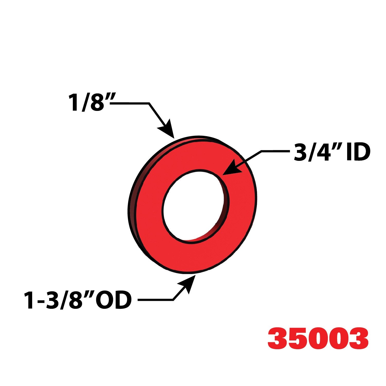 SPC Performance 35003 Kenworth Airglide 1/8" Tandem Alignment Shim - Pack of 6