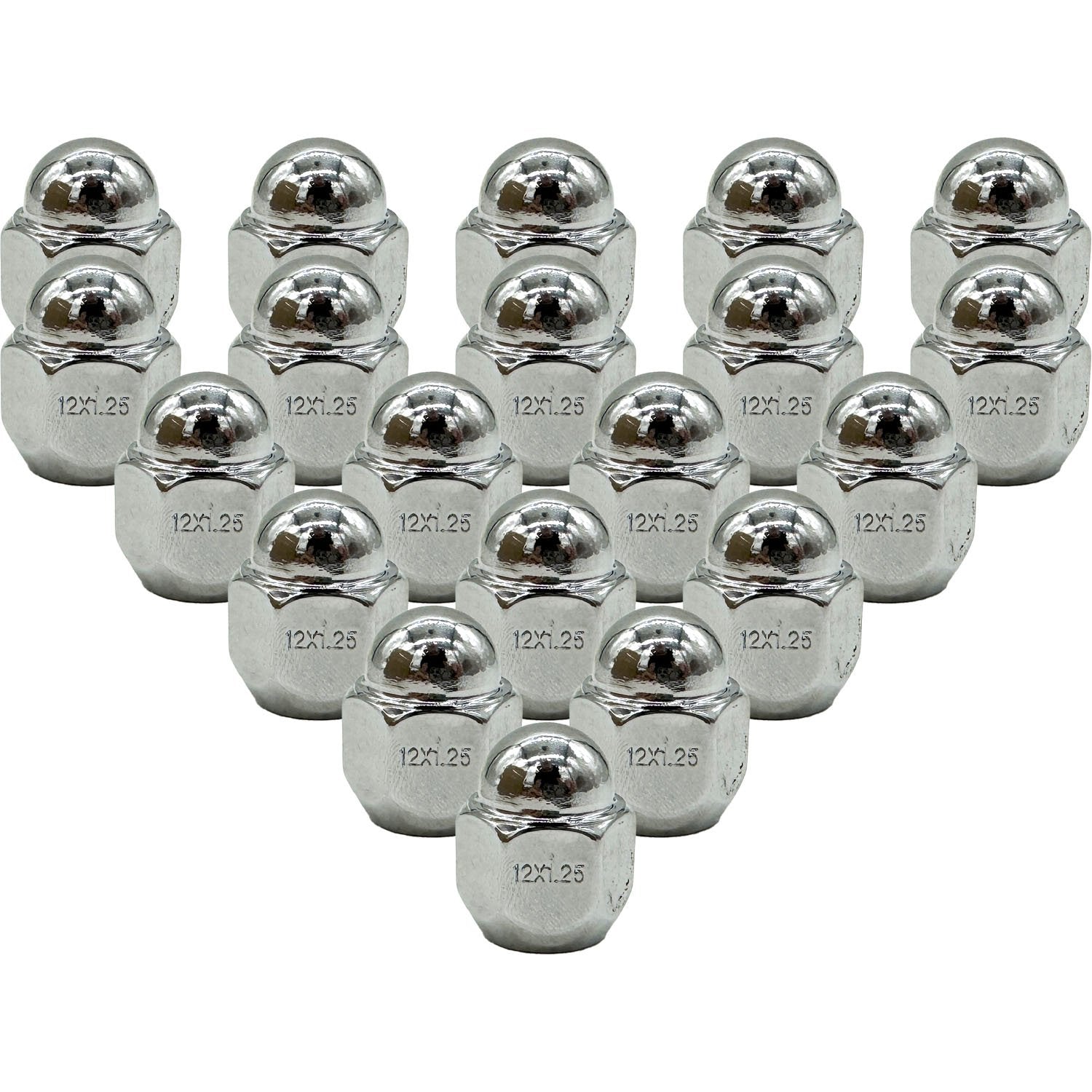 Premium Service M12x1.25 Bulge Acorn Wheel Lug Nut 3/4" Hex For Subaru Pack of 20