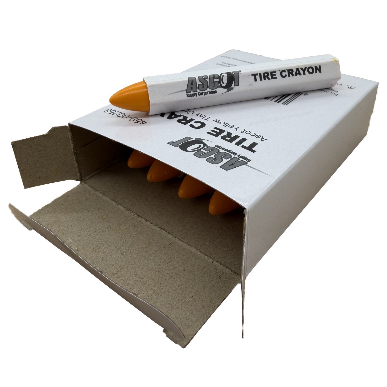 Ascot Tire Marking Crayon - Yellow (Pack of 12)